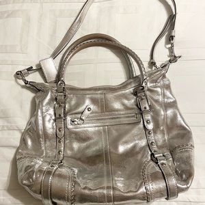 Y2K Coach Metallic Silver Bag